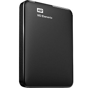 HD Externo WD 1TB Elements, USB 3.0, Preto