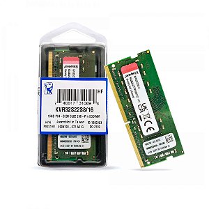 Memória Kingston, 16GB, 3200MHz, DDR4, Para Notebook