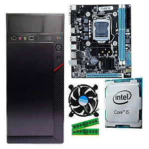 PC CPU INTEL I5 3470 PLACA H61 8GB SSD 240GB GABINETE E FONTE