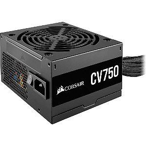 Fonte Corsair ATX CV750, 750W, 80 Plus Bronze, Com Cabo De Força