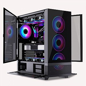 Gabinete Gamer Nexus Platinum,  Lateral em Vidro  Temperado E-ATX/ ATX/ M-ATX/ ITX