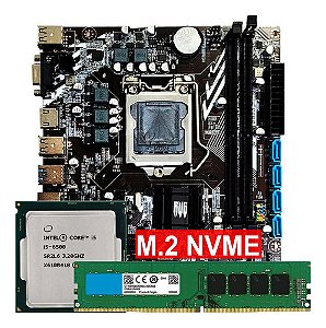 Placa Mae Intel H110M Lga 1151, M.2 Nvme, 2x DDR4, HDMI/VGA, 6º e 7º -  INFO3 INFORMÁTICA - PC GAMER SANTA EFIGENIA