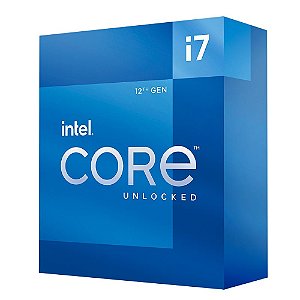 Processador Intel Core i7-12700K, 3.6GHz (5.0GHz Max Turbo) 12 Núcleos 20 Threads LGA 1700 Vídeo Integrado