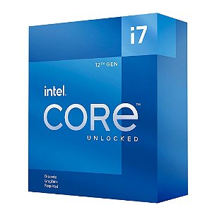 Processador Intel Core i7-12700KF 3.6GHz (5.0GHz Max Turbo) Cache 25MB 12 Núcleos 20 Threads LGA 1700