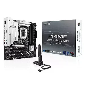 PLACA MÃE ASUS PRIME Z890M-PLUS WIFI, LGA 1851, DDR5, MATX
