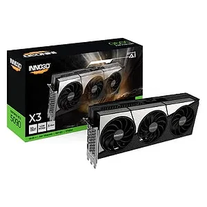 PLACA DE VIDEO INNO3D RTX 5090 X3 OC GEFORCE NVIDIA, 32GB, GDDR7, 512BITS, DLSS 4, TRIPE FAN, RAY TRACING