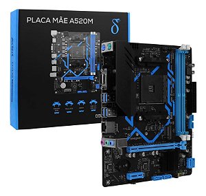 Placa Mãe A520 Processadores Amd Ryzen AM4 Micro-atx Aitek Delta-a520m2k