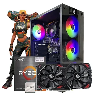 PC Gamer Ryzen 5 5500 / RX 580 8GB / 32GB RAM / SSD NVMe 1TB / Win 11