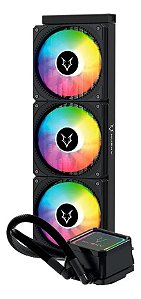Water Cooler 360mm Husky Freezy, Iluminação ARGB, 360mm, AMD e Intel, Preto