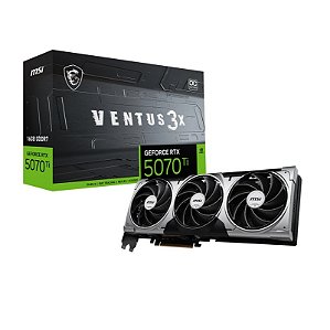 Placa de Video RTX5070 TI 16GB VENTUS 3X OC GDDR7 256BITS MSI