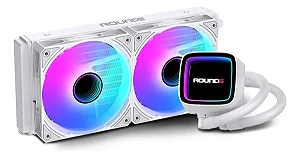Water Cooler Round5 Eurus Branco Argb 240mm - R5-WC-EURUS-240W-2231