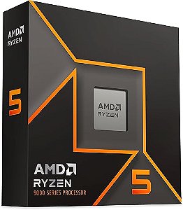 Processador AMD Ryzen 5 9600X Box AM5 6 Cores 12 Threads 5.4GHz 38MB Cache (Sem Cooler)