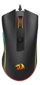 Mouse Gamer Redragon Cobra Cypher Lite Rgb Preto Sunplus Preto