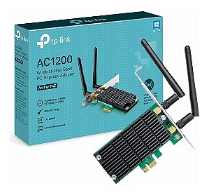 Placa De Rede TP-Link Ac1200 Wireless, Dual Band Archer PCI Express - T4e