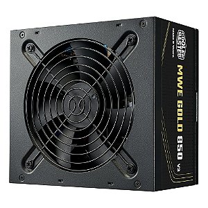 Fonte Cooler Master MWE V3, 850W, 80 Plus Ouro, ATX 3.1, PFC Ativo, Preto