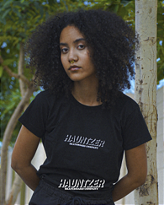 HAUNTZER Skateboard Company Baby look - preta