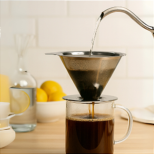 Coador Filtro de Café em Aço Inox – Ecológico, Durável e com Alta Saída na Revenda