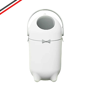 Lixeira Mágica Anti Odor Para Fraldas Saco Lixo Grande Branco