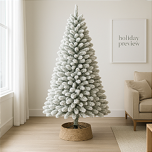 Árvore de Natal Nevada Luxo 2,40m com 1200 Galhos – Volume Imponente e Alto Valor Percebido para Revenda no Atacado
