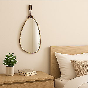 Espelho Orgânico de Metal Dourado – Elegância e Sofisticação com Alta Saída na Revenda