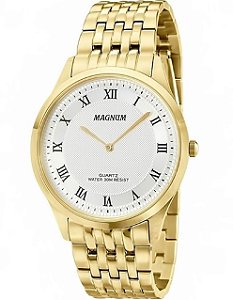 Relógio MAGNUM masculino analógico dourado MA32381H - aconfianca