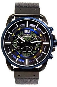 RELÓGIO ORIENT CRONÓGRAFO COURO MTSCC037 P1PX MASCULINO