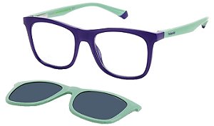 ARMAÇÃO POLAROID INFANTIL CLIP-ON PLD8055/CS RNB99 46 MASCULINO