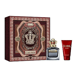 KIT PERFUME JEAN PAUL GAUTIER SCANDAL POUR HOMME  EDT 100ML +  SHOWER GEL 75ML MASCULINO