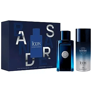 KIT PERFUME ANTONIO BANDERAS THE ICON EAU DE TOILETTE 100ml + DESODORANTE 150ml - MASCULINO