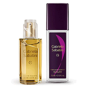 ESTOJO GABRIELA SABATINI EDT 60ML + DEO 75ML FEMININO