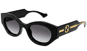 ARMAÇÃO GUCCI ACETATO GG1553S 001 52 FEMININO