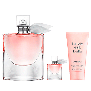 KIT PERFUME LANCÔME EAU DE PARFUM 50ML + BL 50ML + SG 50ML FEMININO