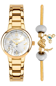 RELÓGIO CONDOR CINDERELA CO2035NMW/K4K + PULSEIRA FEMININO
