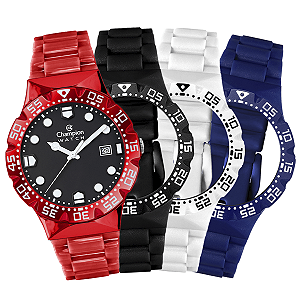 RELÓGIO CHAMPION WATCH TROCA PULSEIRAS CP31001Q + 4 PULSEIRAS/CORDAO