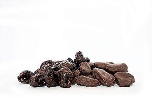 Ameixa seca banhada em chocolate 70% cacau (200g)