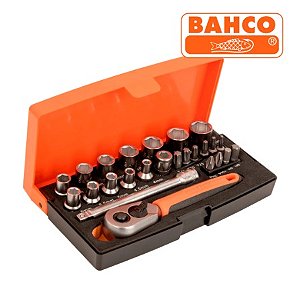 Conjunto de Soquetes de 1/4 BAHCO-SL25