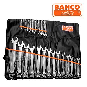 Conjunto de chaves combinadas planas métricas 24 peças BAHCO-111M/24T