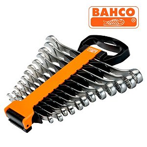 Conjunto de chaves combinadas de deslocamento métrico 12 pçs BAHCO-1952M/SH12