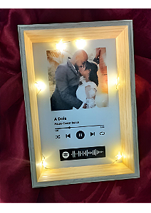 Quadro spotify iluminado