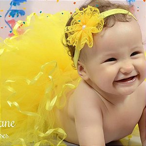 Tutu Baby Amarelo Sol