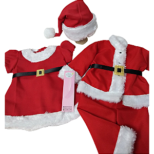 Combo Mamãe E Papai Noel Com Gorro