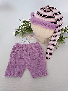 Short E Gorro Sonequinha Newborn 7