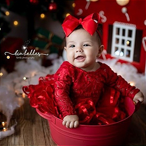 Body De Renda Vermelho