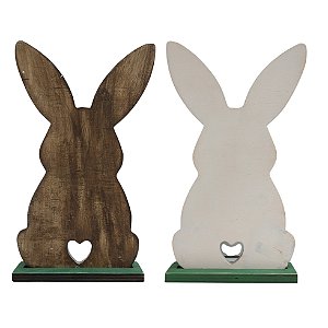 Coelhinho de Páscoa Dupla Face Em Pé