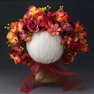 Touca de Flores Bonnet Floral 8