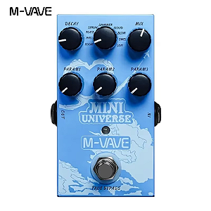 M-VAVE mini universo pedal de efeito reverb guitarra elétrica true bypass desig