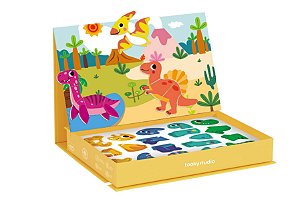Caixa Magnética Dinossauros Tooky Toy
