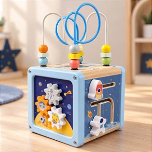 Cubo de Atividades Educativo - Espacial Tooky Toy