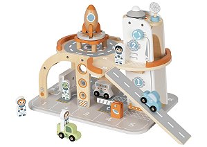 Estação Espacial Brinquedo Educativo Madeira Tooky Toy