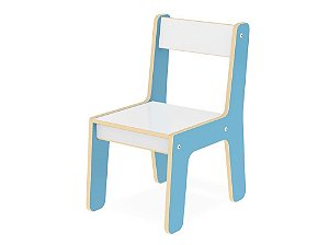 Cadeira para Crianças Madeira Azul Infantil Junges